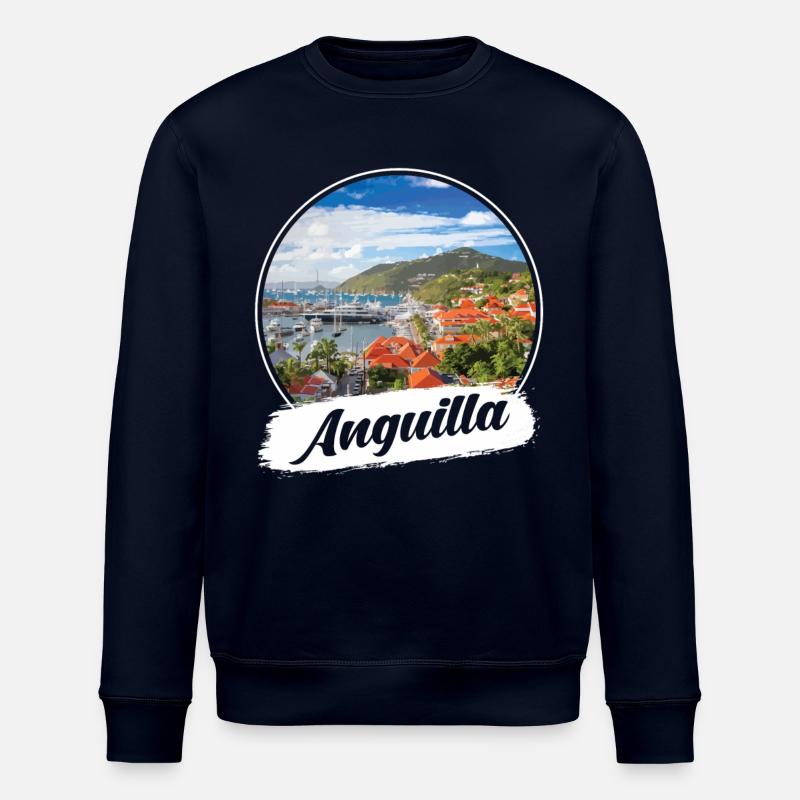 Anguilla Souvenir - Stanley/Stella Unisex Bio-Sweatshirt ROLLER - Navy