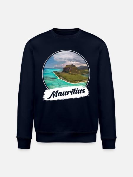 Mauritius Souvenir - Stanley/Stella ROLLER Unisex Organic Sweatshirt - navy