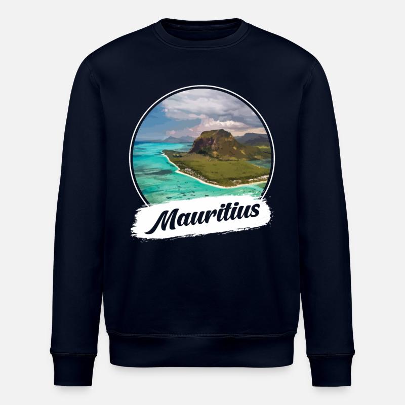 Souvenir de l’île Maurice - Sweat bio ROLLER Stanley/Stella Unisexe - marine
