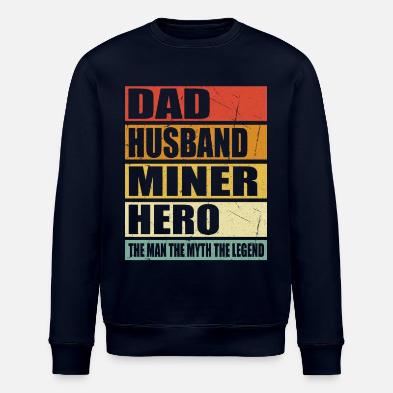 Père Mari Mineur Héros - Sweat bio ROLLER Stanley/Stella Unisexe - marine