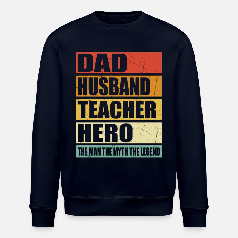 Vater Ehemann Lehrer Held - Stanley/Stella Unisex Bio-Sweatshirt ROLLER - Navy