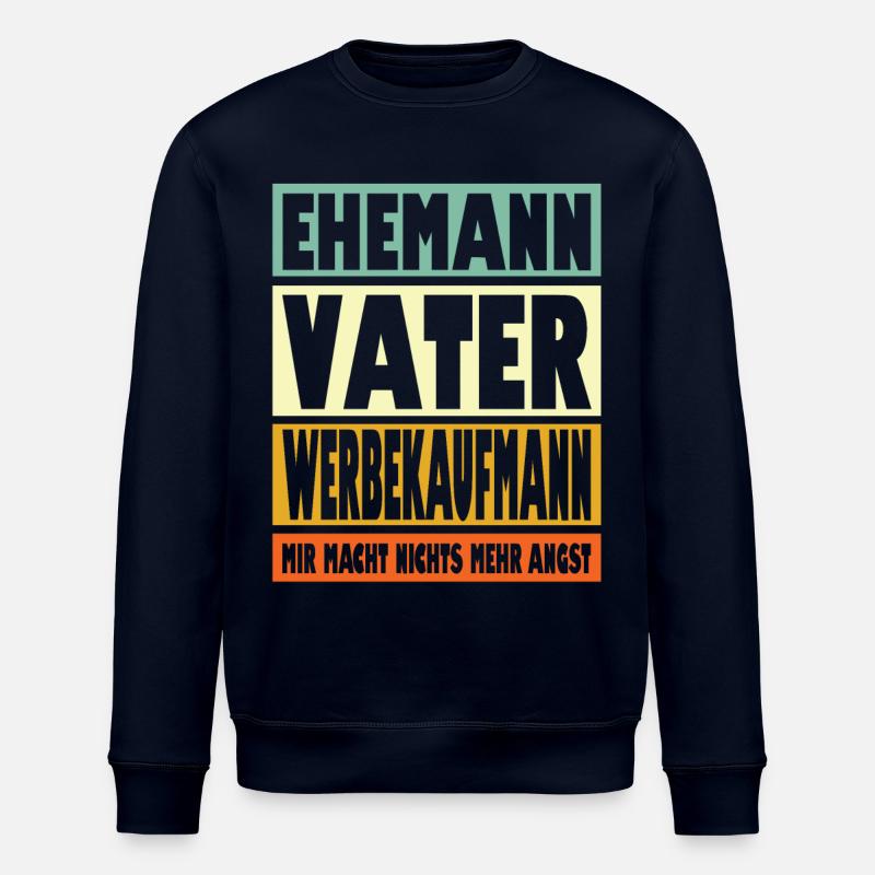 Werbekaufmann Vater Ehemann Held - Stanley/Stella Unisex Bio-Sweatshirt ROLLER - Navy