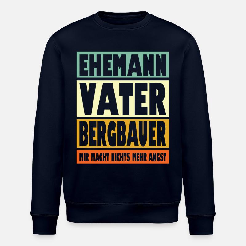 Bergbauer Vater Ehemann Held - Stanley/Stella Unisex Bio-Sweatshirt ROLLER - Navy