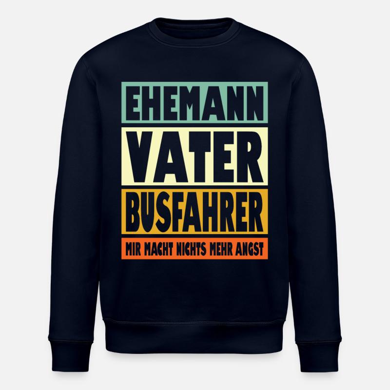Bühnenbauer Vater Ehemann Held - Stanley/Stella Unisex Bio-Sweatshirt ROLLER - Navy