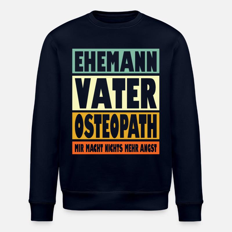 Osteopath Vater Ehemann Held - Stanley/Stella Unisex Bio-Sweatshirt ROLLER - Navy