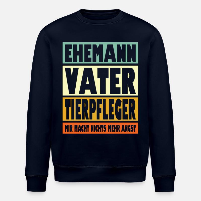 Tierpfleger Vater Ehemann Held - Stanley/Stella Unisex Bio-Sweatshirt ROLLER - Navy