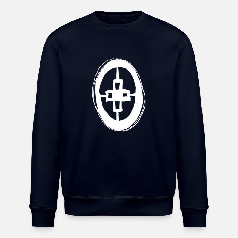 Egypt Ancient Symbol Intelligence - Stanley/Stella ROLLER Unisex Organic Sweatshirt - navy