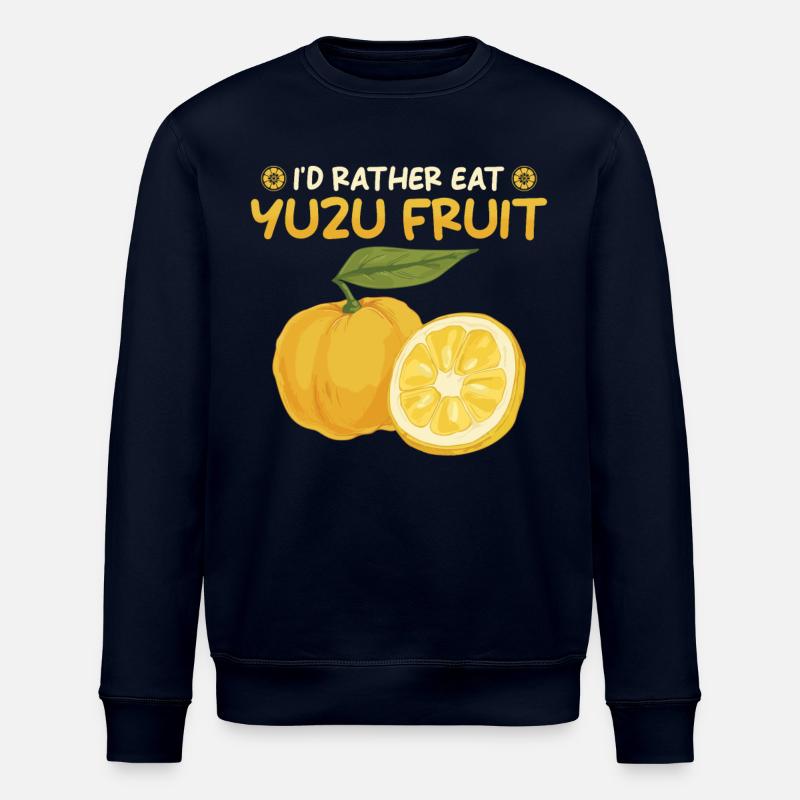 Yuzu Frucht Spruch - Stanley/Stella Unisex Bio-Sweatshirt ROLLER - Navy