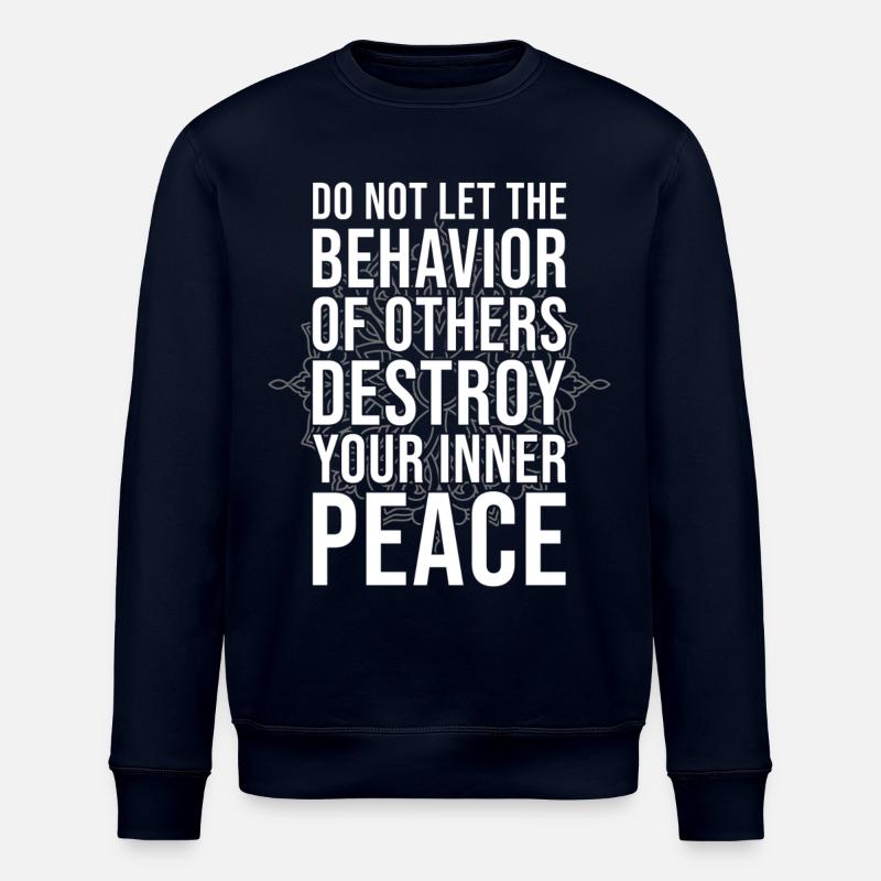 Citation inspirante zen - Sweat bio ROLLER Stanley/Stella Unisexe - marine