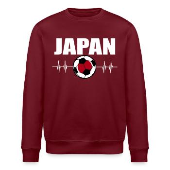 Japon de football - Sweat bio ROLLER Stanley/Stella Unisexe - bordeaux - Devant - Nik (191cm)