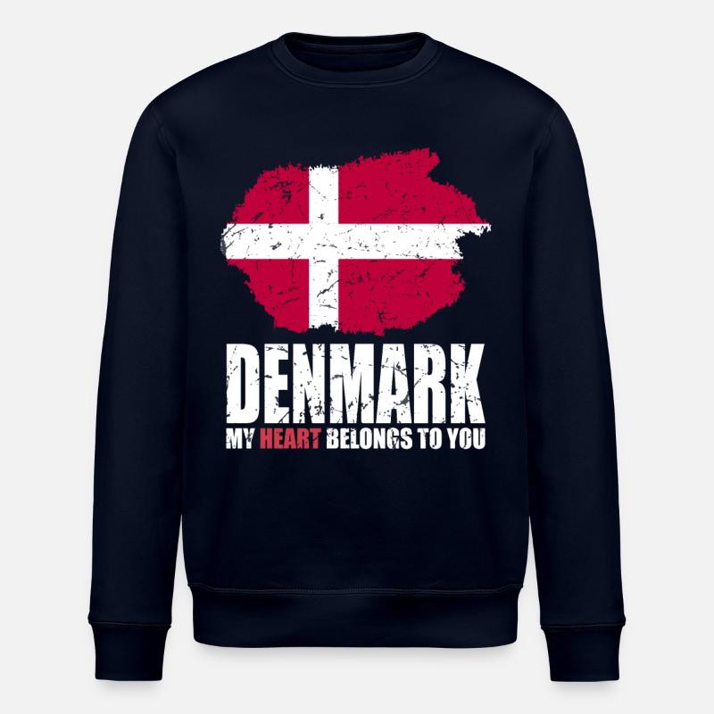 Dänemark Fahne - Stanley/Stella Unisex Bio-Sweatshirt ROLLER - Navy