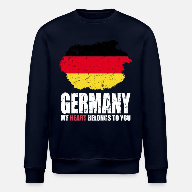 Drapeau de l’Allemagne - Sweat bio ROLLER Stanley/Stella Unisexe - marine