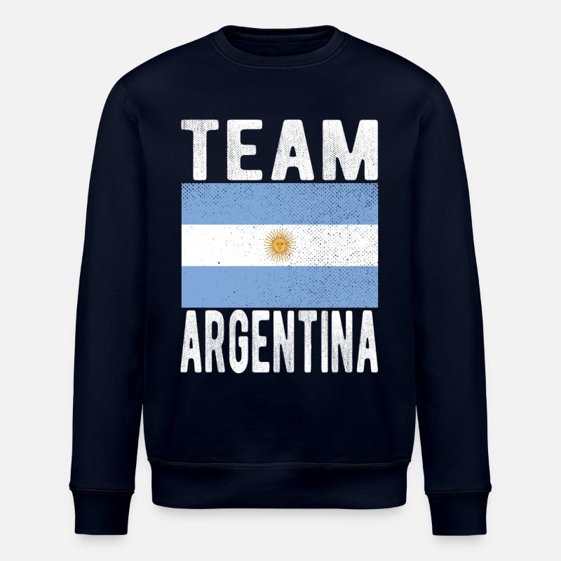 Drapeau de l’ARGENTINE - Sweat bio ROLLER Stanley/Stella Unisexe - marine