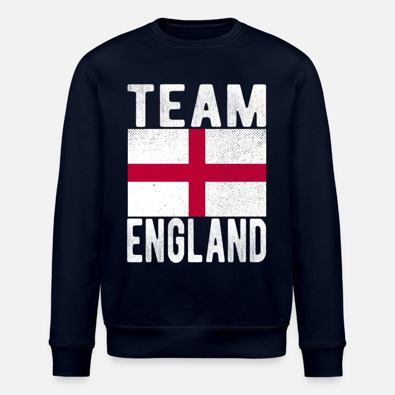 England Fahne - Stanley/Stella Unisex Bio-Sweatshirt ROLLER - Navy