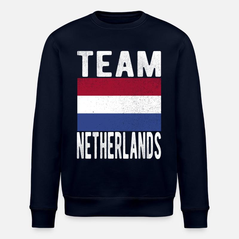 Netherlands flag - Stanley/Stella ROLLER Unisex Organic Sweatshirt - navy