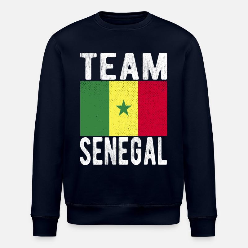 Senegal Fahne - Stanley/Stella Unisex Bio-Sweatshirt ROLLER - Navy