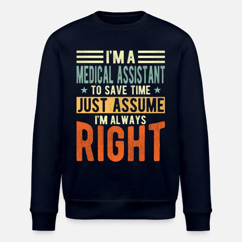 Medizinischer Assistent - Stanley/Stella Unisex Bio-Sweatshirt ROLLER - Navy