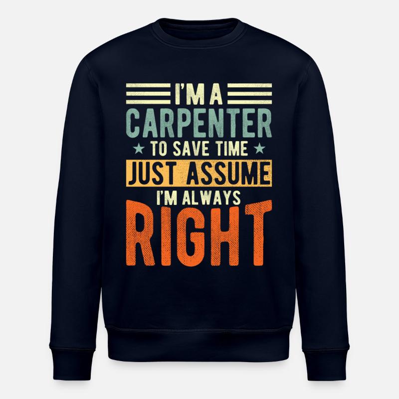 Carpenter - Stanley/Stella ROLLER Unisex Organic Sweatshirt - navy