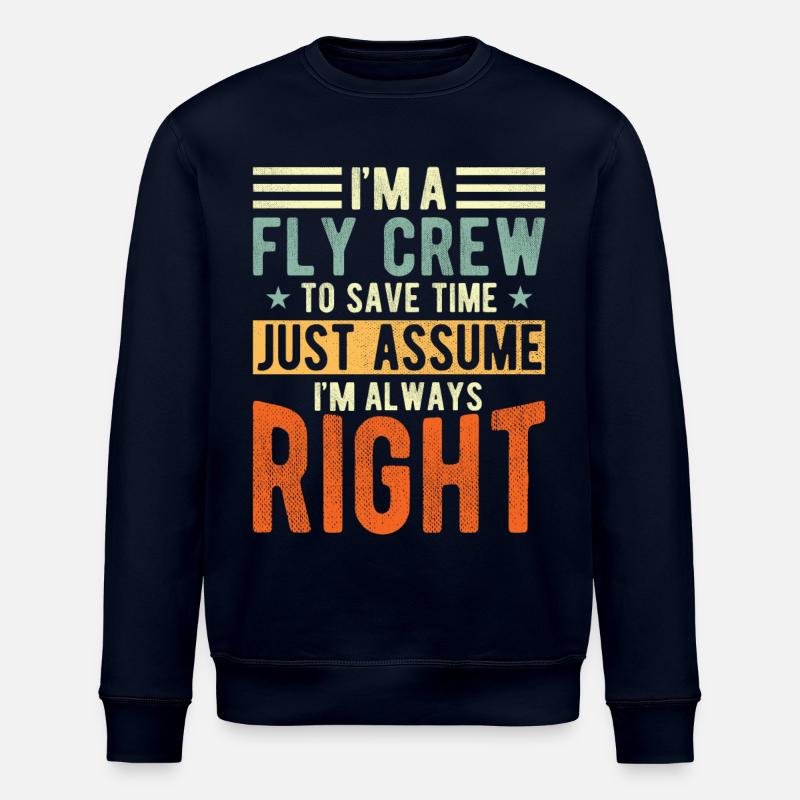 Fly Crew - Stanley/Stella Unisex Bio-Sweatshirt ROLLER - Navy