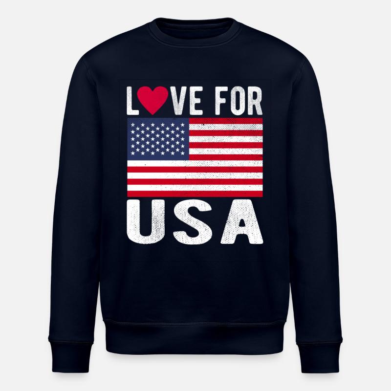 Deer Flag - Stanley/Stella ROLLER Unisex Organic Sweatshirt - navy