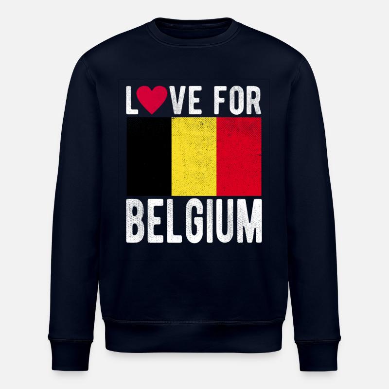 Drapeau de la Belgique - Sweat bio ROLLER Stanley/Stella Unisexe - marine