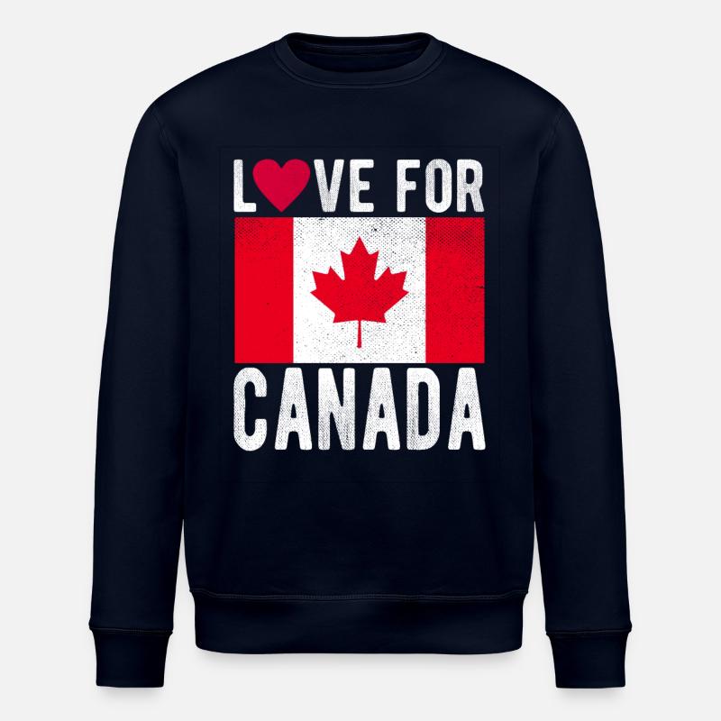 Drapeau du Canada - Sweat bio ROLLER Stanley/Stella Unisexe - marine