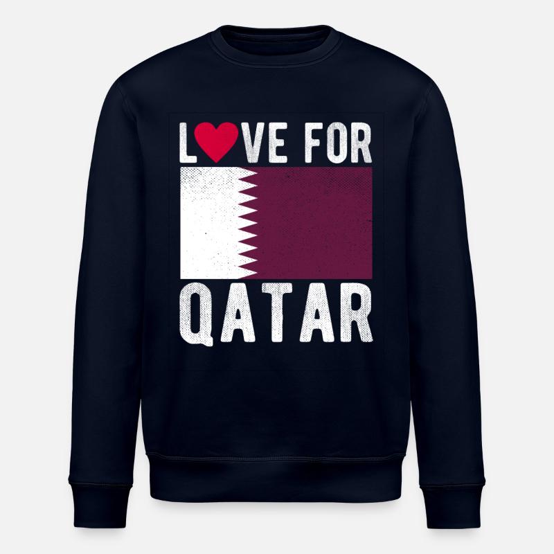 Drapeau du Qatar - Sweat bio ROLLER Stanley/Stella Unisexe - marine