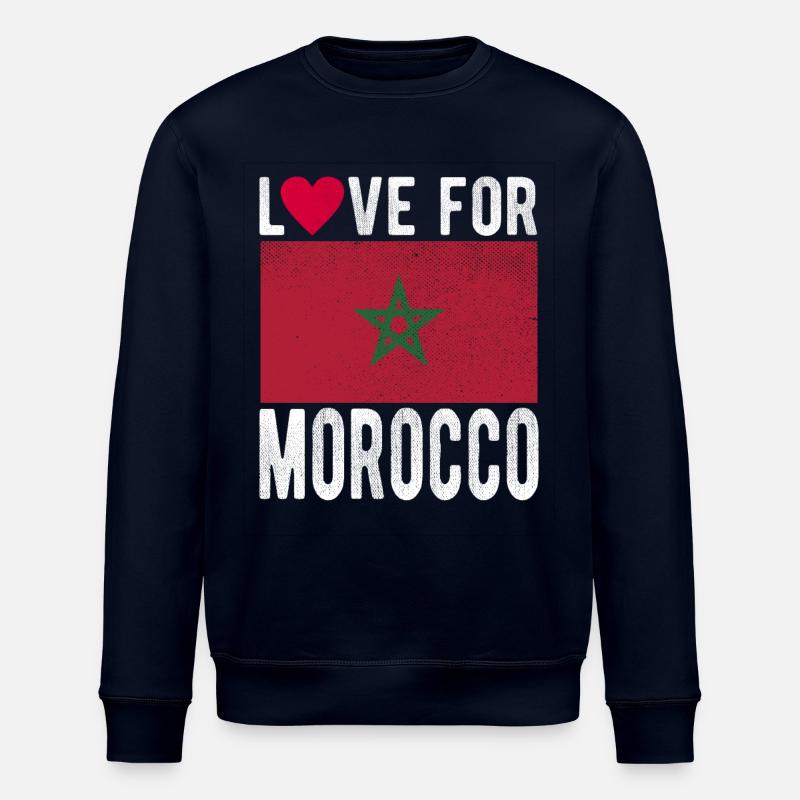 Drapeau du Maroc - Sweat bio ROLLER Stanley/Stella Unisexe - marine
