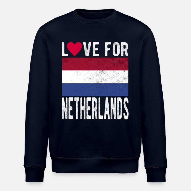 Drapeau des Pays-Bas - Sweat bio ROLLER Stanley/Stella Unisexe - marine