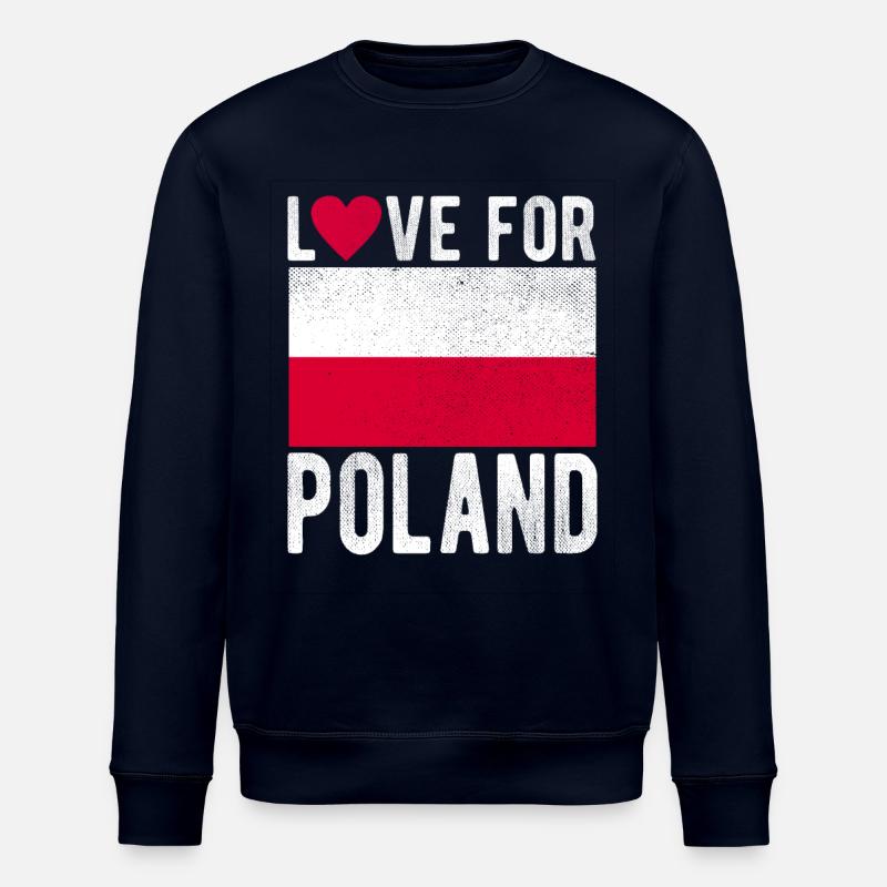 Drapeau de la Pologne - Sweat bio ROLLER Stanley/Stella Unisexe - marine