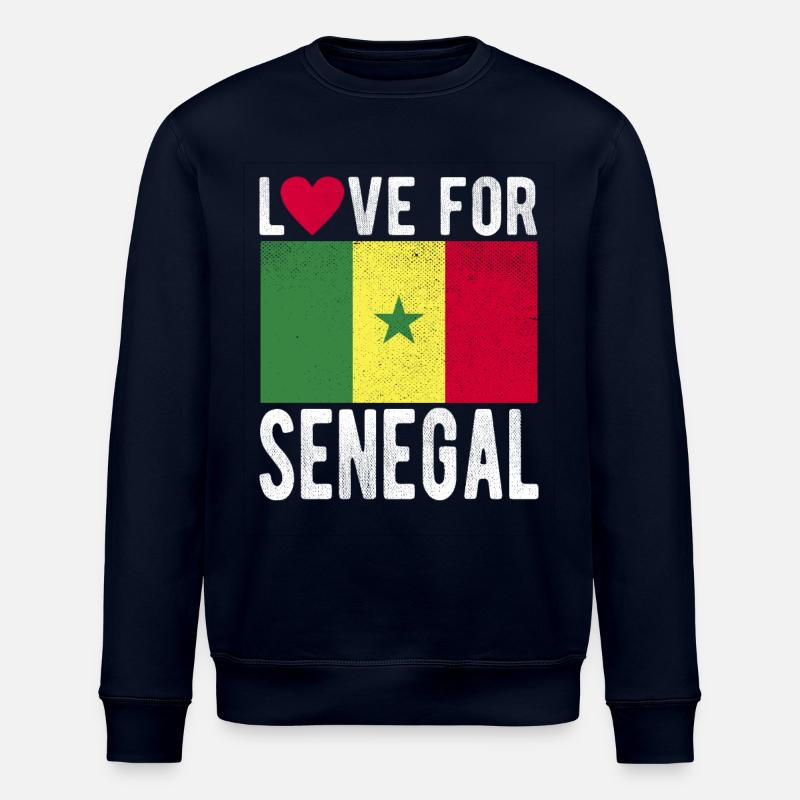 Drapeau du Sénégal - Sweat bio ROLLER Stanley/Stella Unisexe - marine