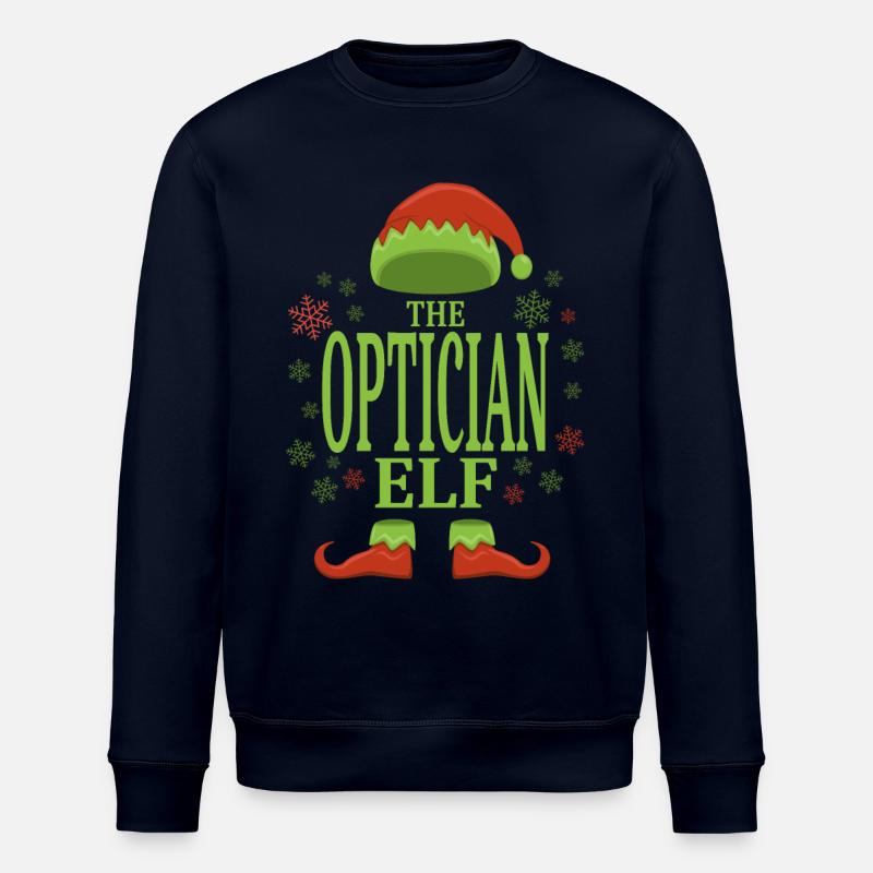 Opticien Elfe de Noël - Sweat bio ROLLER Stanley/Stella Unisexe - marine