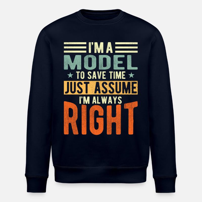 Modèle - Sweat bio ROLLER Stanley/Stella Unisexe - marine