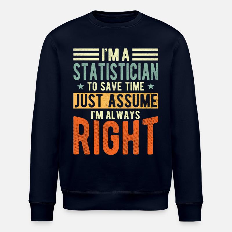 Statistiker - Stanley/Stella Unisex Bio-Sweatshirt ROLLER - Navy