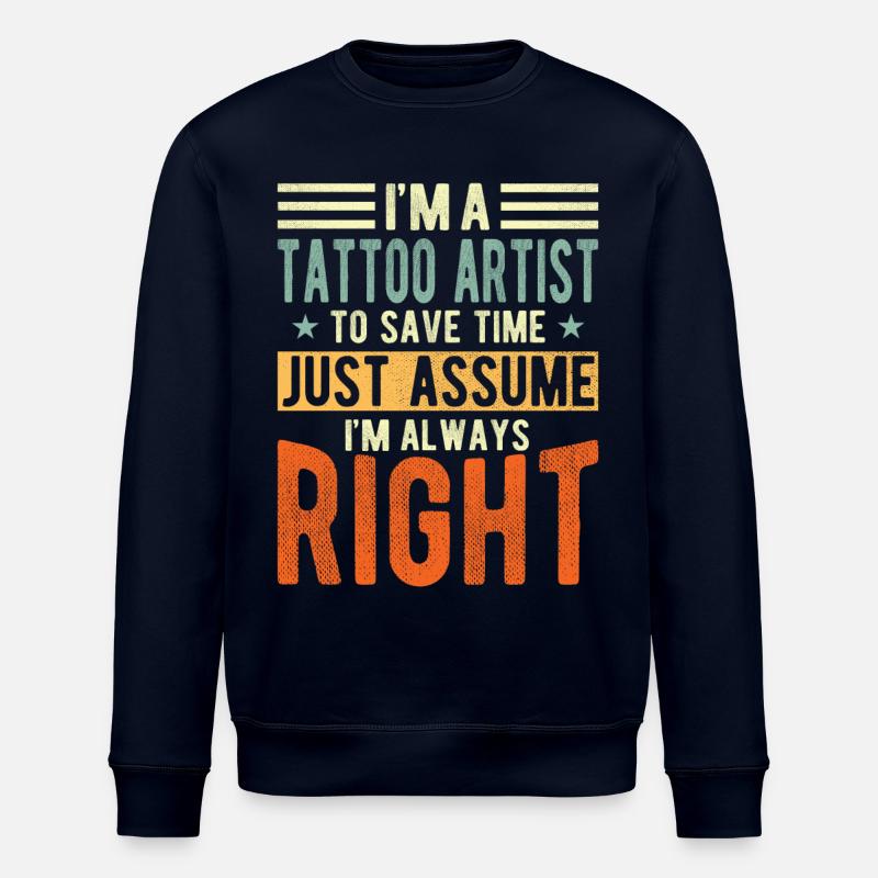 Tatoueurs - Sweat bio ROLLER Stanley/Stella Unisexe - marine