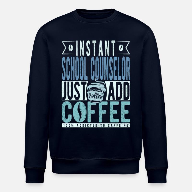 Citation café du conseiller scolaire - Sweat bio ROLLER Stanley/Stella Unisexe - marine