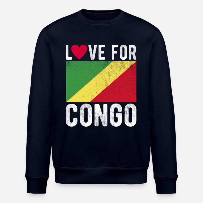 Congo Souvenir - Stanley/Stella ROLLER Unisex Organic Sweatshirt - navy