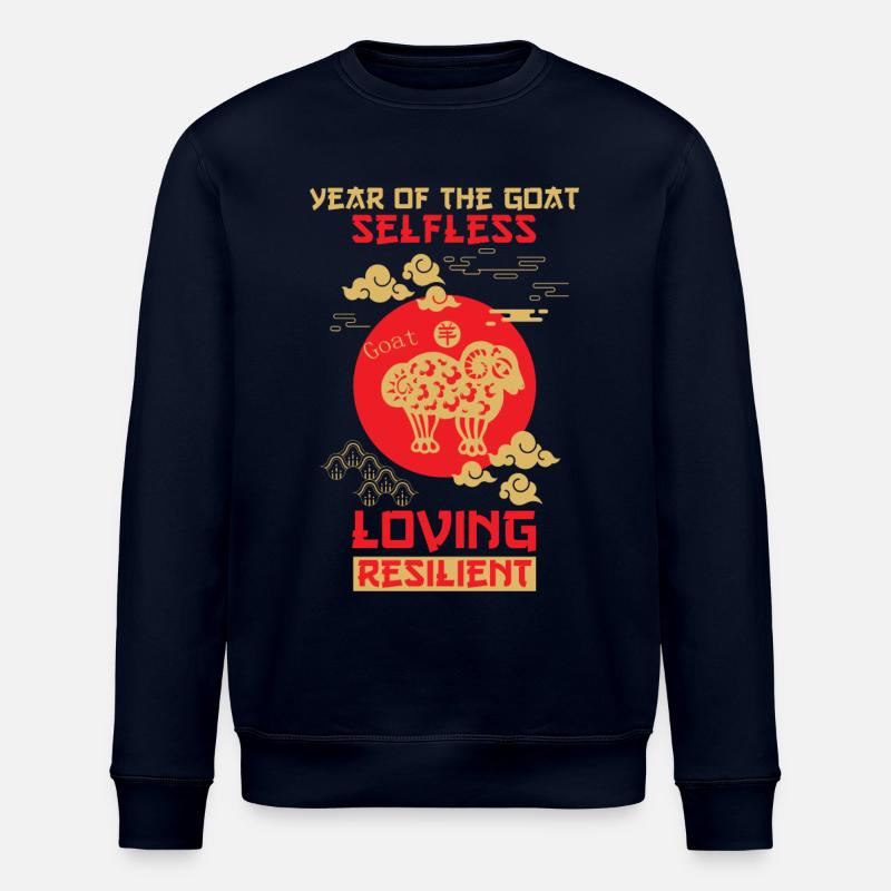 Signe chinois de chèvre - Sweat bio ROLLER Stanley/Stella Unisexe - marine