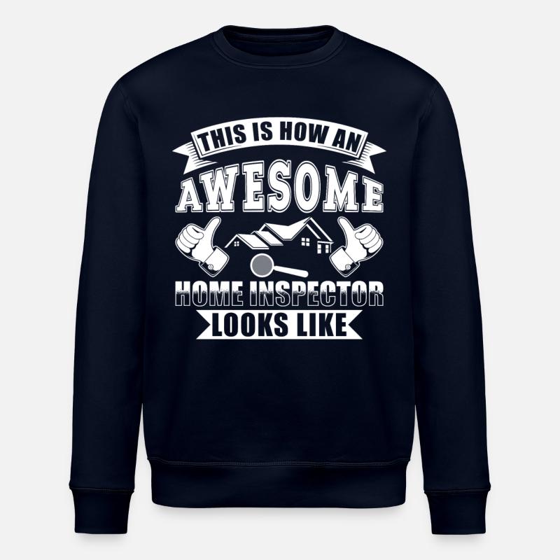 Building Inspector Gift - Stanley/Stella ROLLER Unisex Organic Sweatshirt - navy