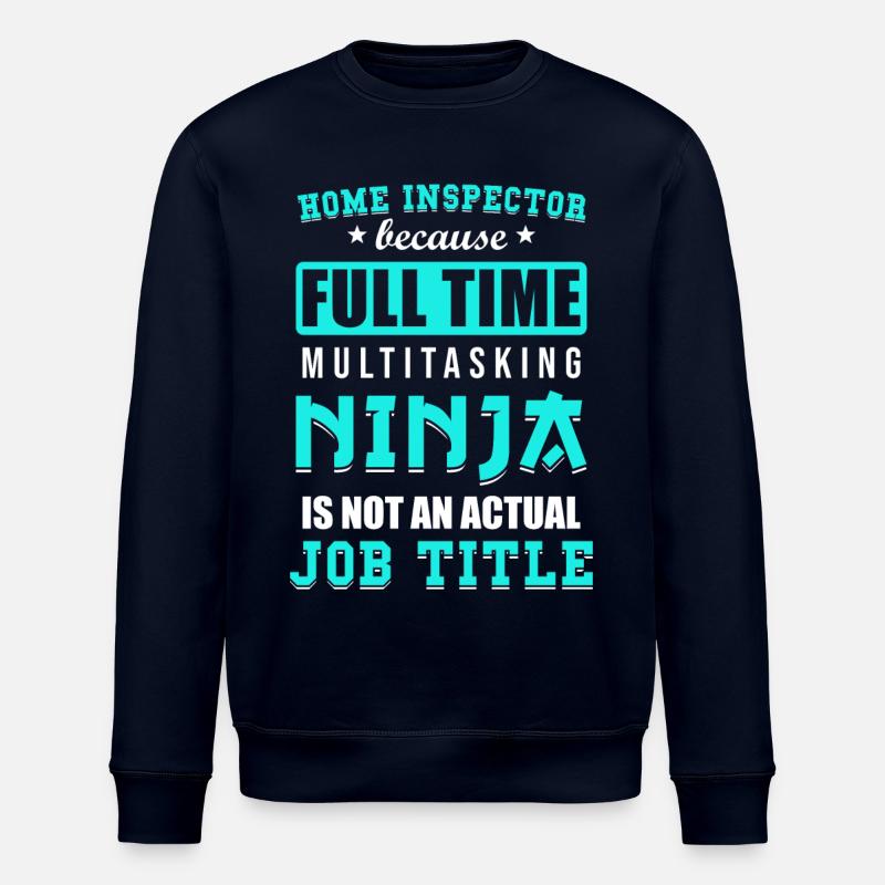 Building inspector Spruch - Stanley/Stella ROLLER Unisex Organic Sweatshirt - navy
