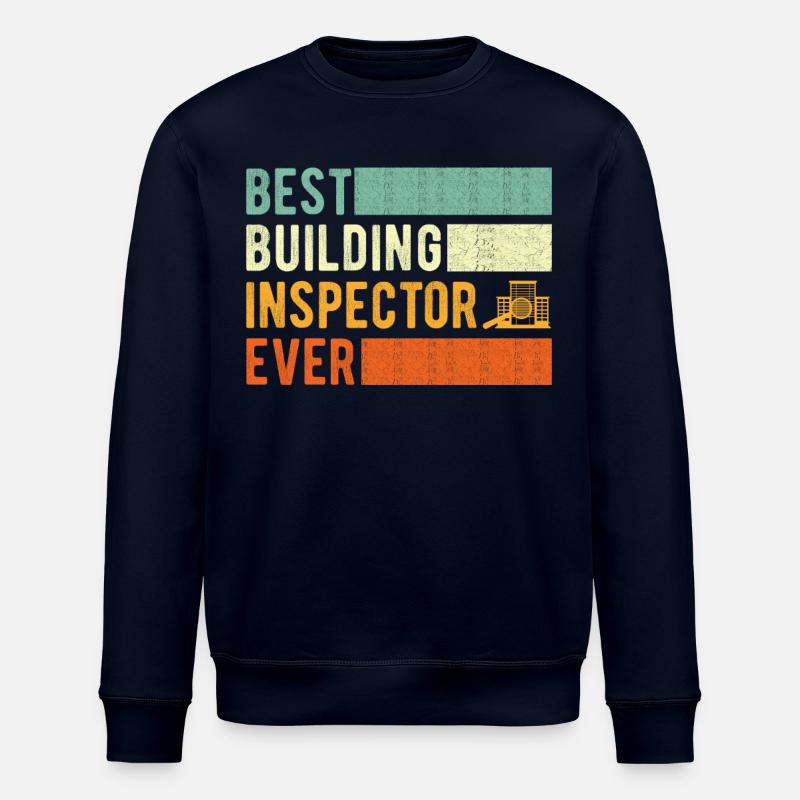 Building Inspector Gift - Stanley/Stella ROLLER Unisex Organic Sweatshirt - navy