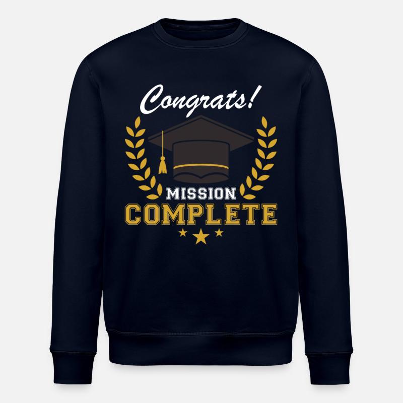 Studienabschluss Gratulationen Mission - Stanley/Stella Unisex Bio-Sweatshirt ROLLER - Navy