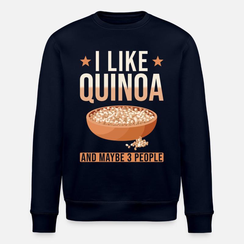 Quinoa Spruch - Stanley/Stella Unisex Bio-Sweatshirt ROLLER - Navy