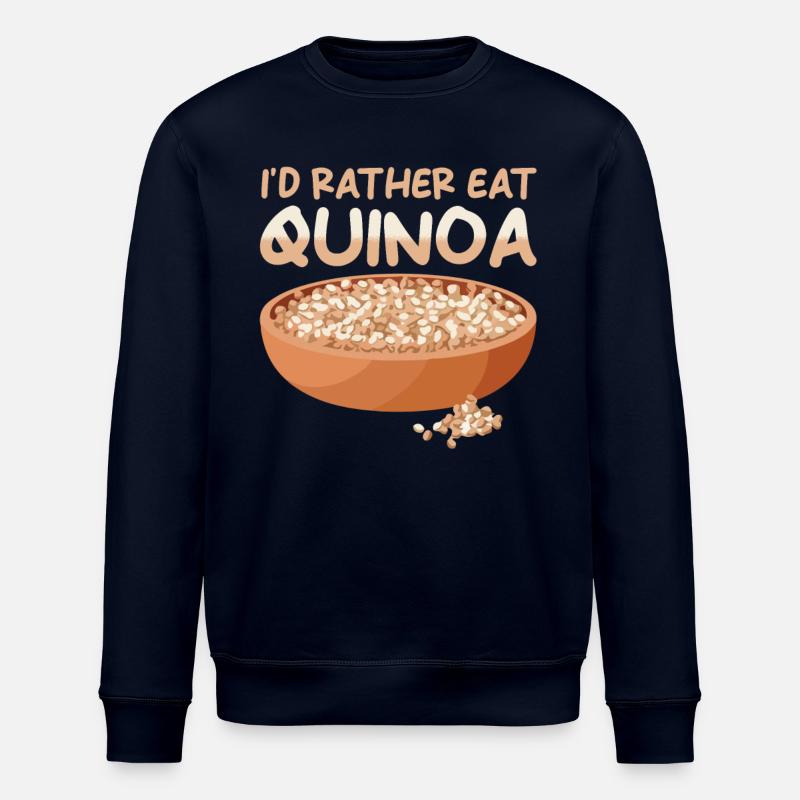 Quinoa Saying - Stanley/Stella ROLLER Unisex Organic Sweatshirt - navy