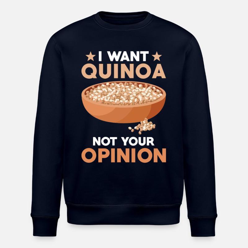 Quinoa Saying - Stanley/Stella ROLLER Unisex Organic Sweatshirt - navy