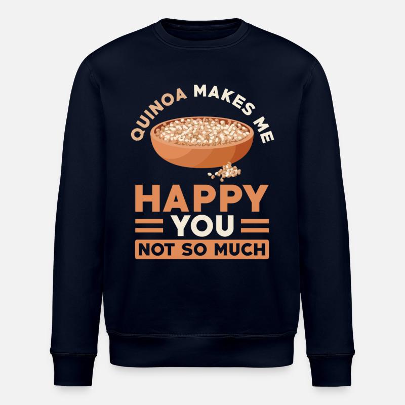 Quinoa Saying - Stanley/Stella ROLLER Unisex Organic Sweatshirt - navy