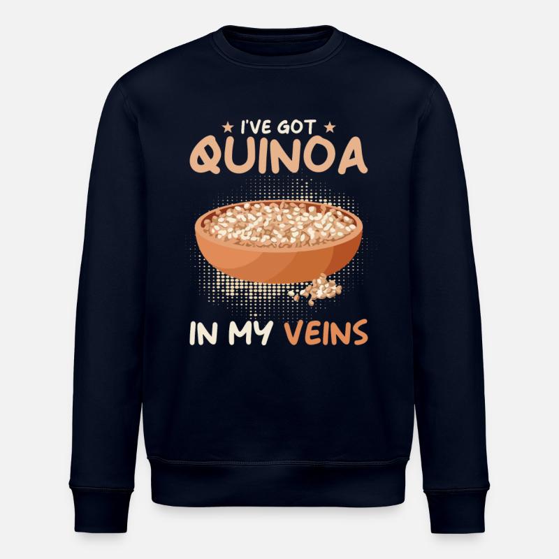 Quinoa Saying - Stanley/Stella ROLLER Unisex Organic Sweatshirt - navy