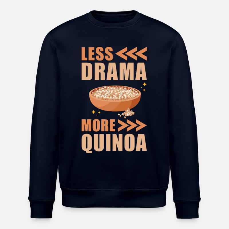 Quinoa Saying - Stanley/Stella ROLLER Unisex Organic Sweatshirt - navy