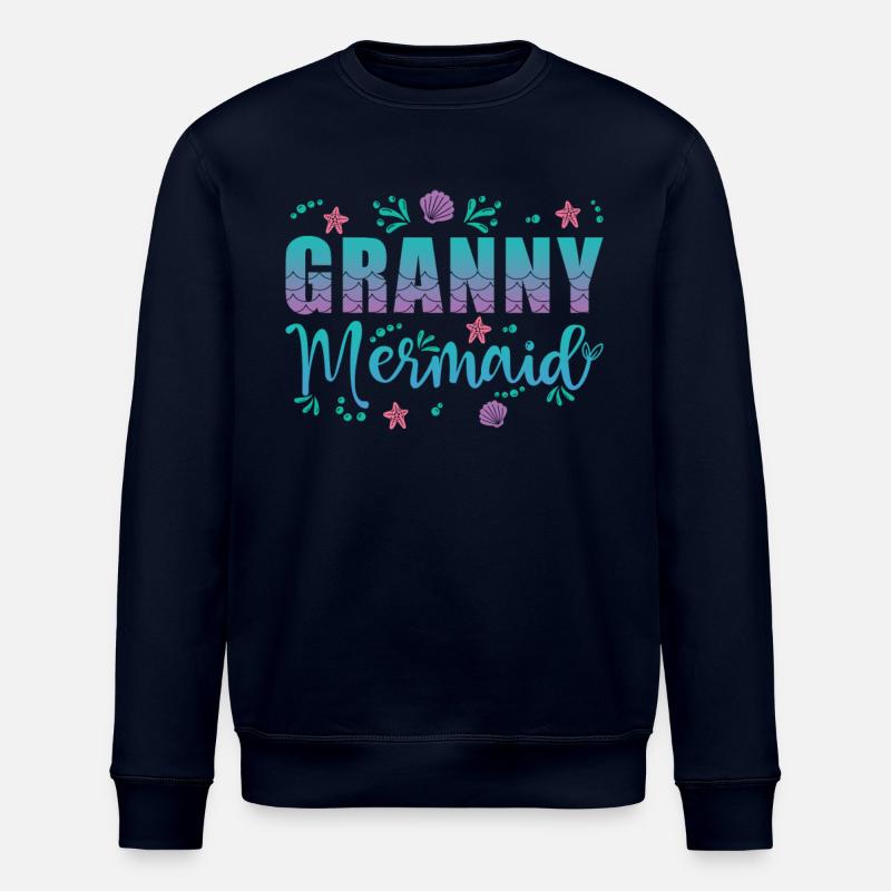 Grand-mère Sirène - Sweat bio ROLLER Stanley/Stella Unisexe - marine