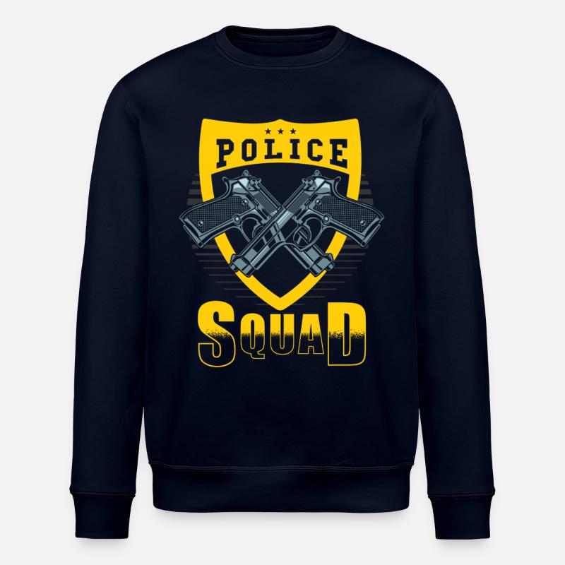 Police Command - Stanley/Stella ROLLER Unisex Organic Sweatshirt - navy